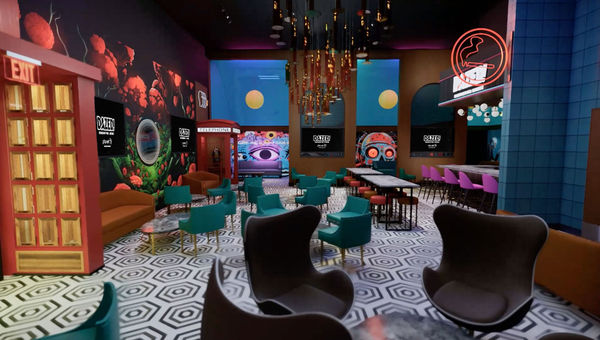 A rendering of the Dazed consumption lounge, expected to open this year in Las Vegas.