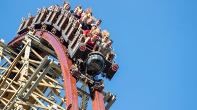 The Steel Vengeance coaster at Cedar Point in Sandusky, Ohio.