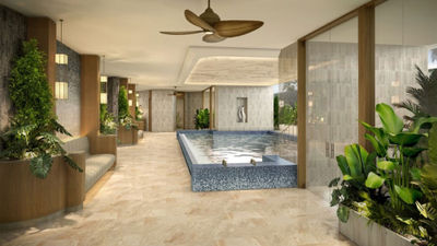 A rendering of the Kilolani Spa wet lounge and vitality pool, expected to open in early 2024.