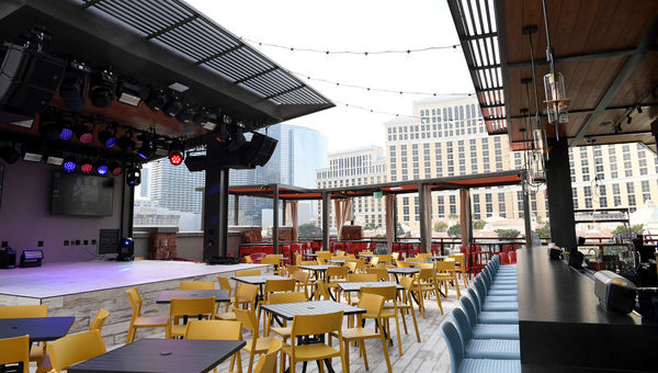 Guests can take in some great views to go along with the music on the roof at Ole Red Las Vegas.