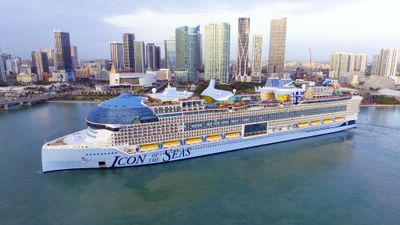 Royal Caribbean's Icon of the Seas arrived in Miami earlier this month ahead of its maiden cruise on Jan. 27.