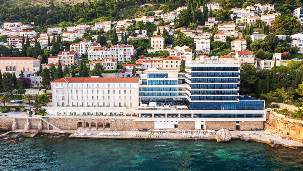 The Hotel Excelsior Dubrovnik's two wings showcase both old world glamour and modern elegance.